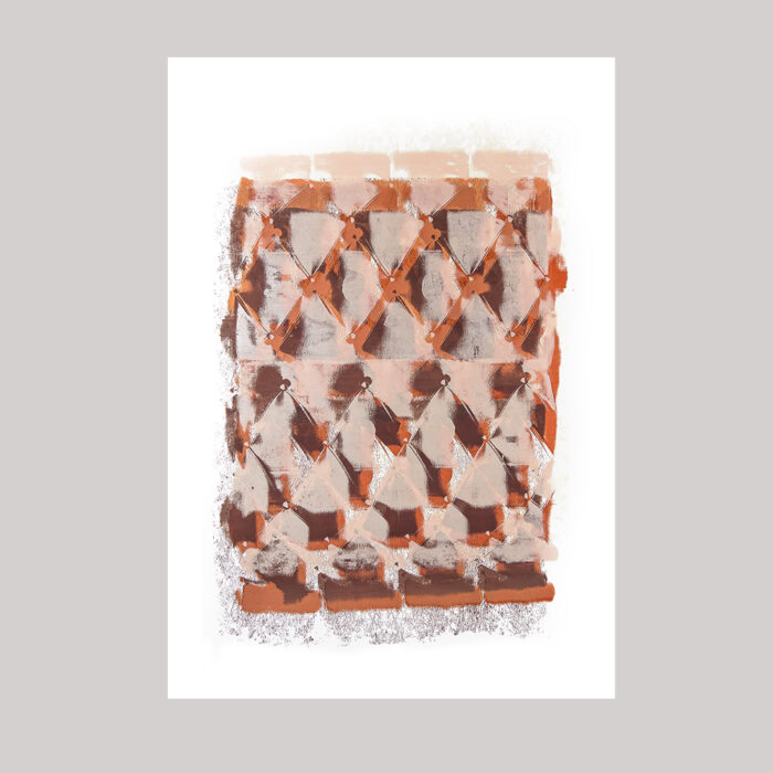 Social Texture Armchair Rosybrown